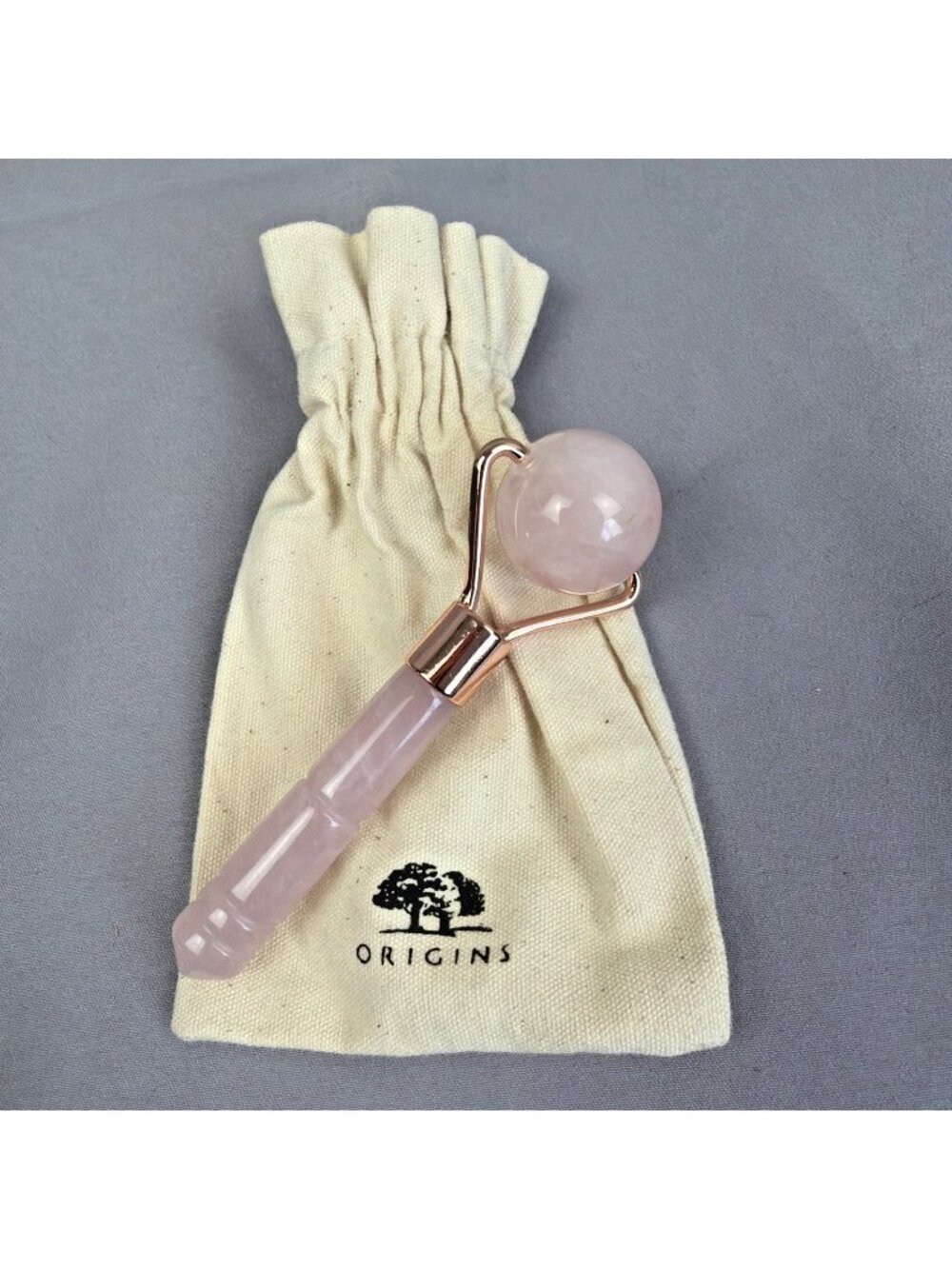 Origins Rose Quarts Face Facial Stone Roller Massager